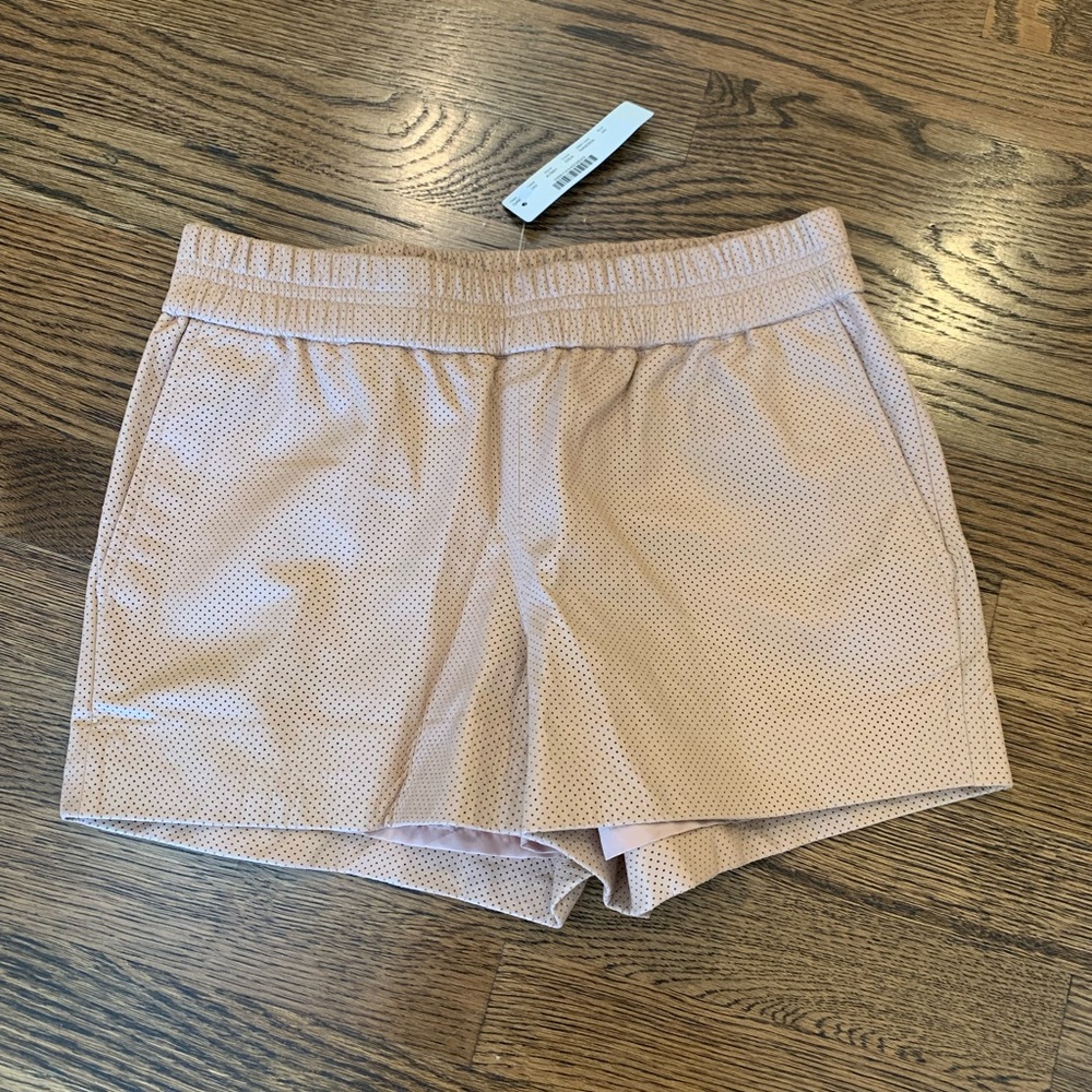 J. Crew NWT perforated leather